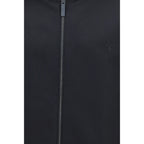 Black Polyester Reversible Zip Jacket