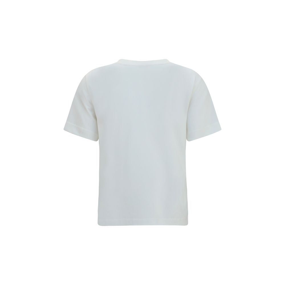 White Cotton Check Flag T-Shirt