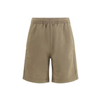 Check‑Trimmed Cotton Bermuda Shorts
