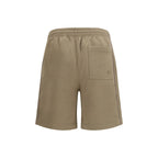 Check‑Trimmed Cotton Bermuda Shorts