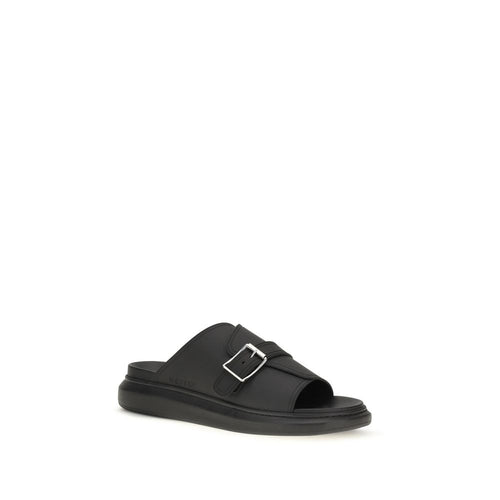 Calfskin Platform Slide Sandals