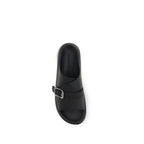 Calfskin Platform Slide Sandals