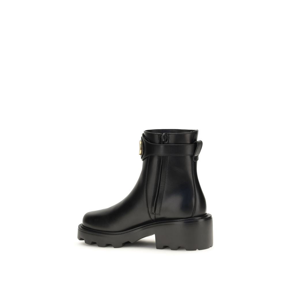 Vlogo Signature Calfskin Ankle Boots