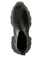 Beatle Mega Tractor Black Ram Leather Ankle Boots