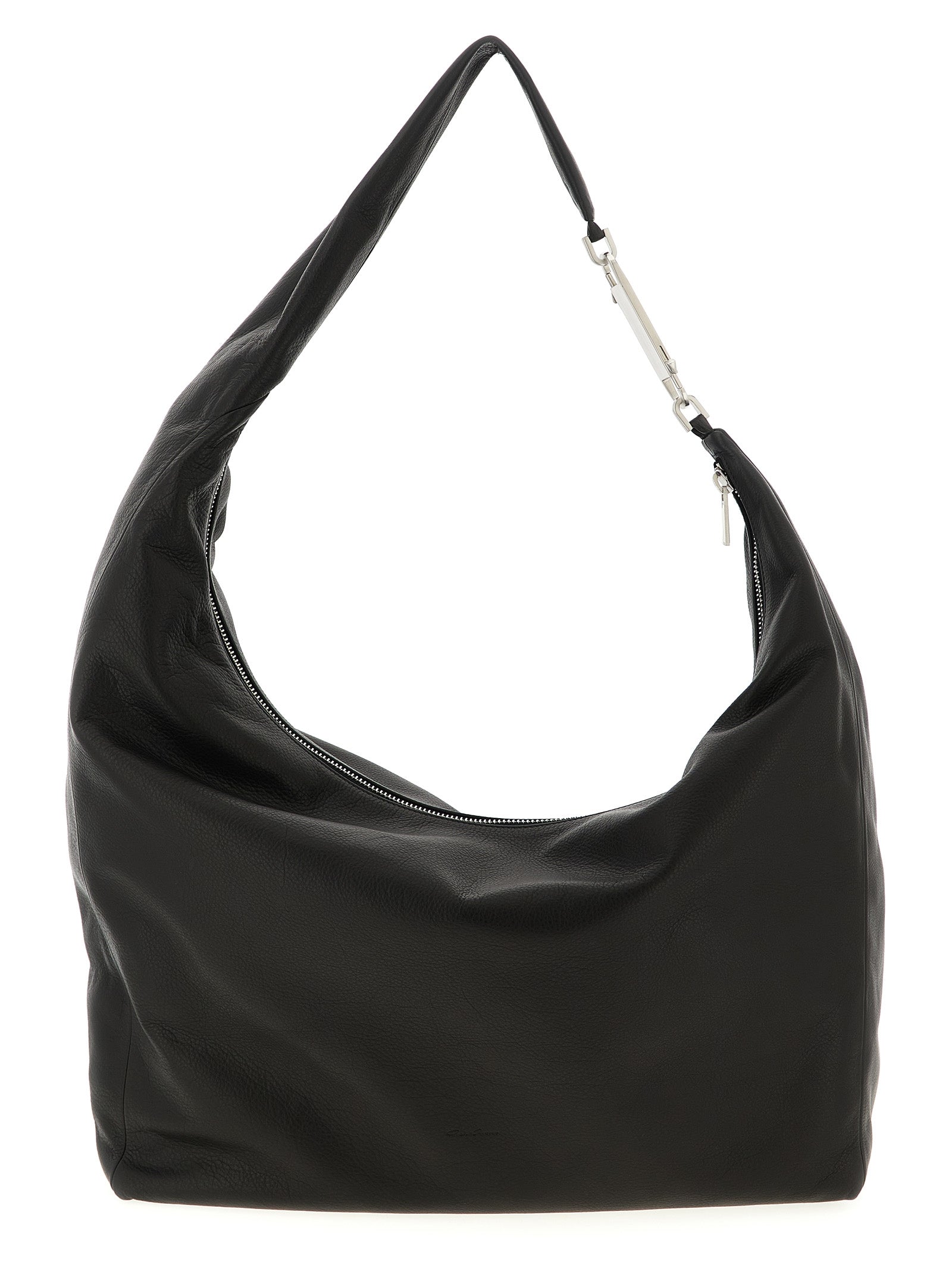 Hammered Calfskin Gemini Shoulder Bag