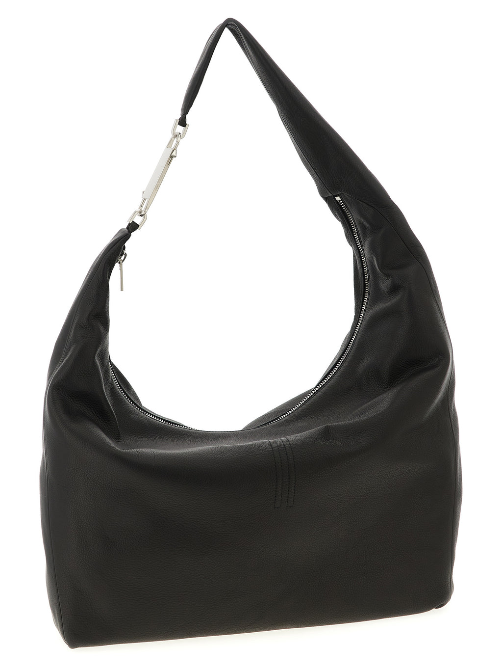 Hammered Calfskin Gemini Shoulder Bag
