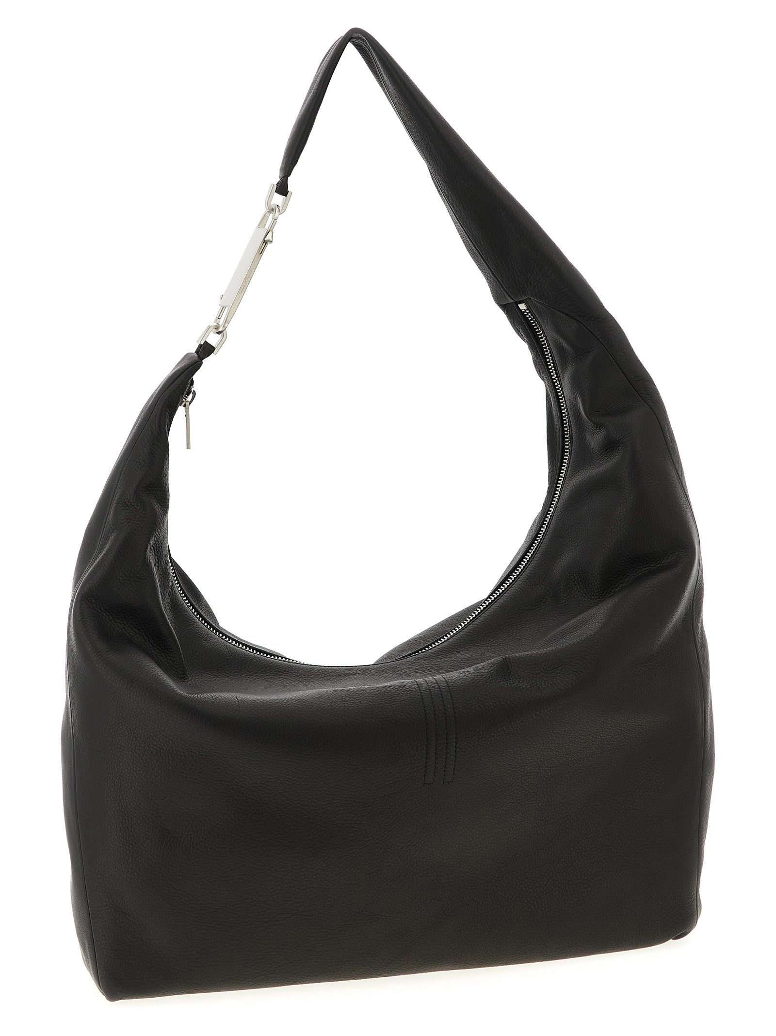 Hammered Calfskin Gemini Shoulder Bag