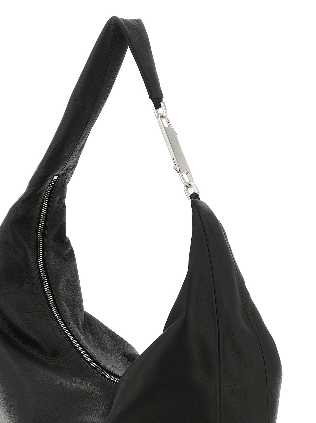 Hammered Calfskin Gemini Shoulder Bag