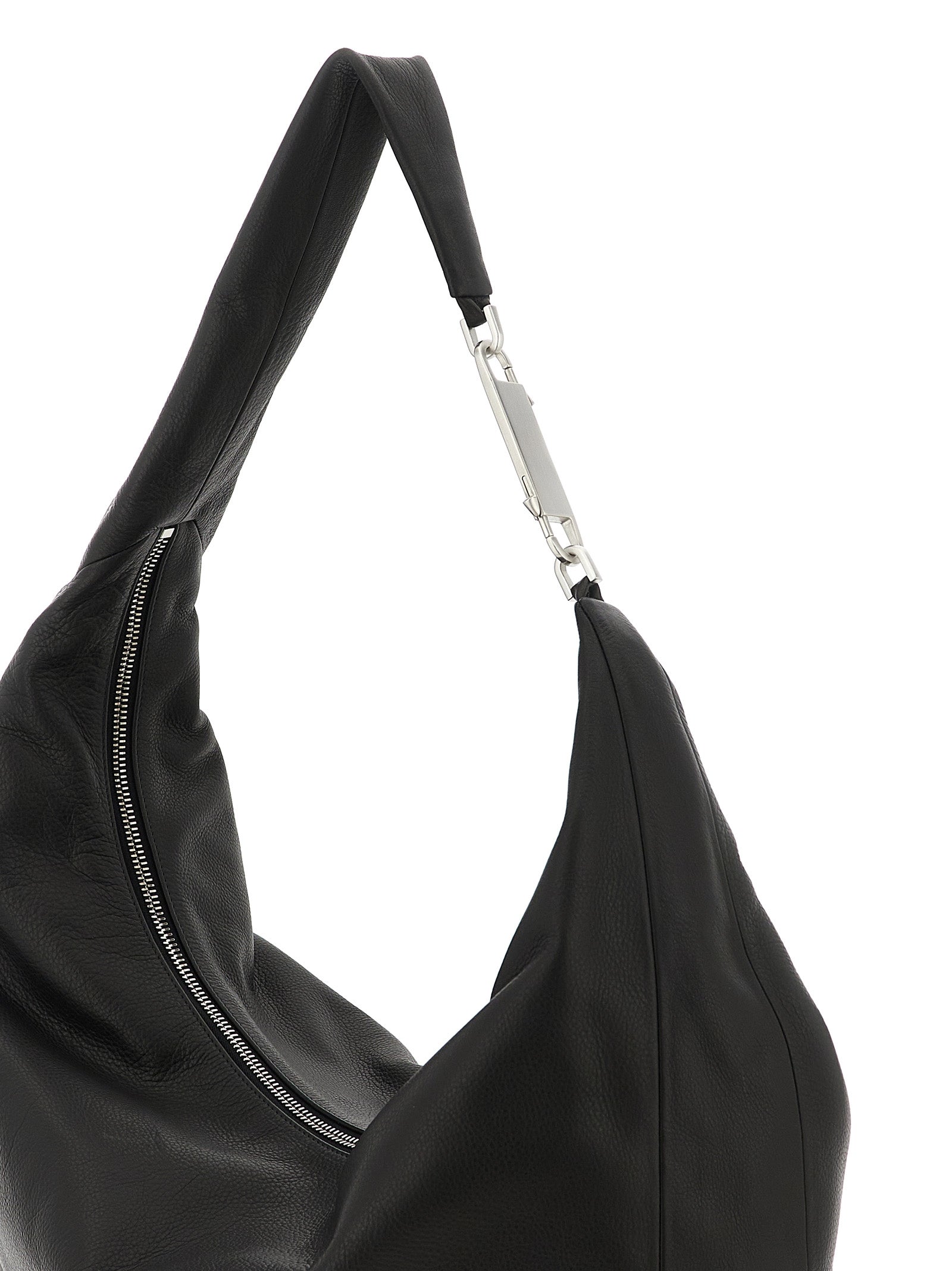 Hammered Calfskin Gemini Shoulder Bag