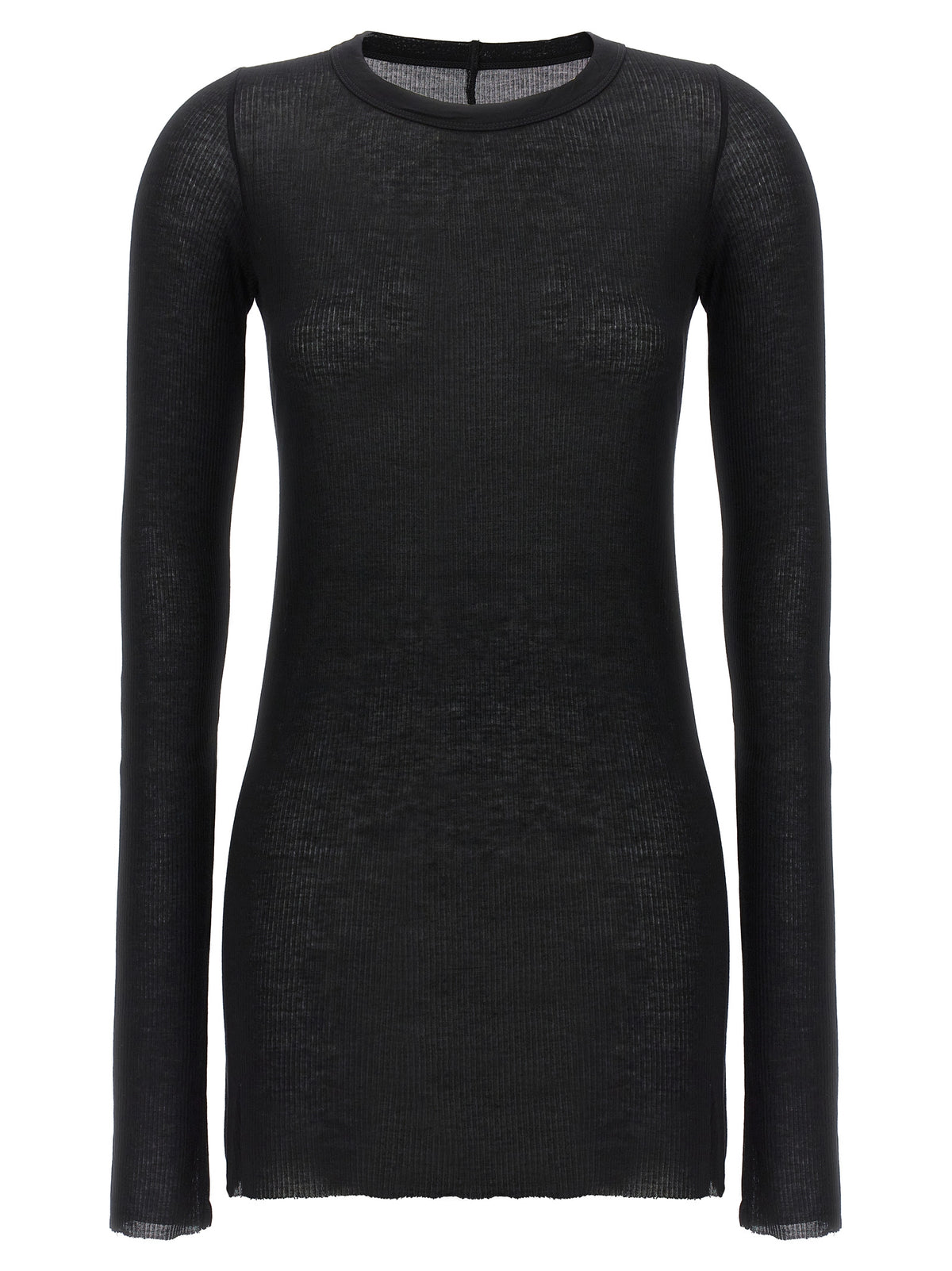 Viscose Silk Rib Long Sleeve T-Shirt