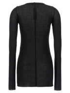 Viscose Silk Rib Long Sleeve T-Shirt