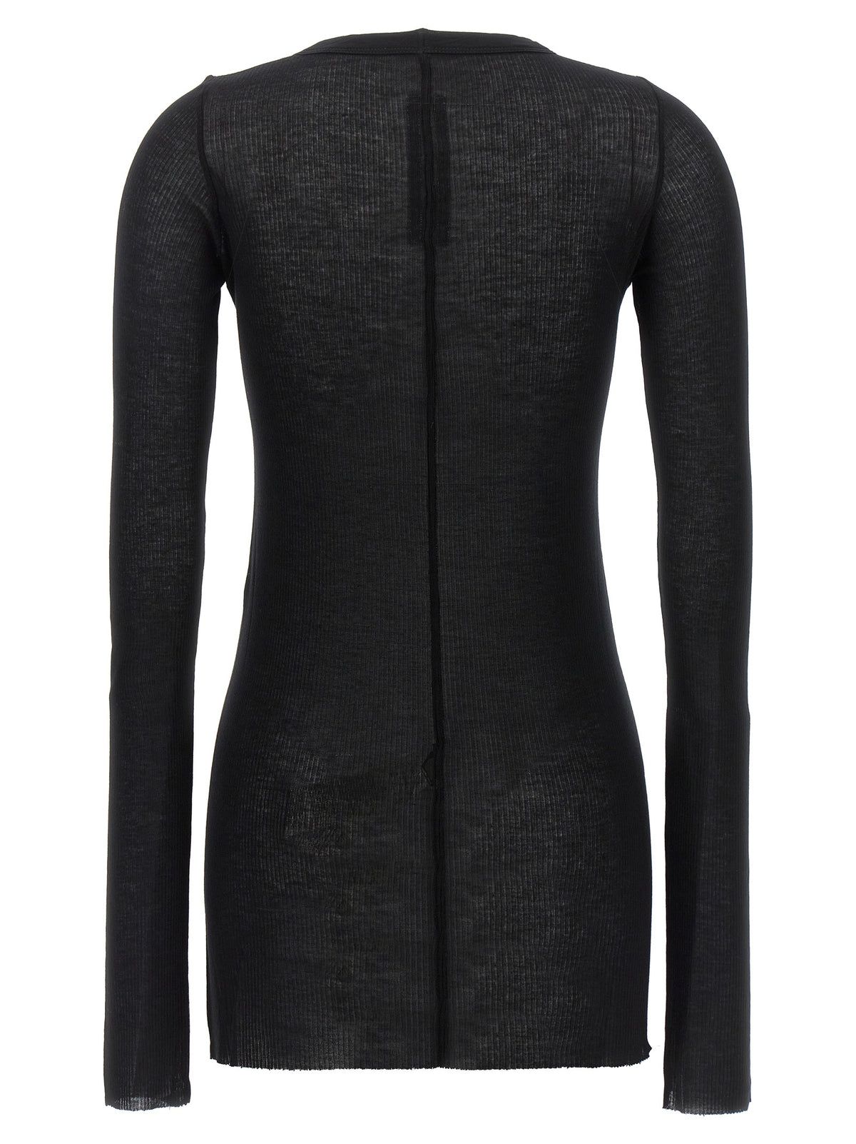 Viscose Silk Rib Long Sleeve T-Shirt