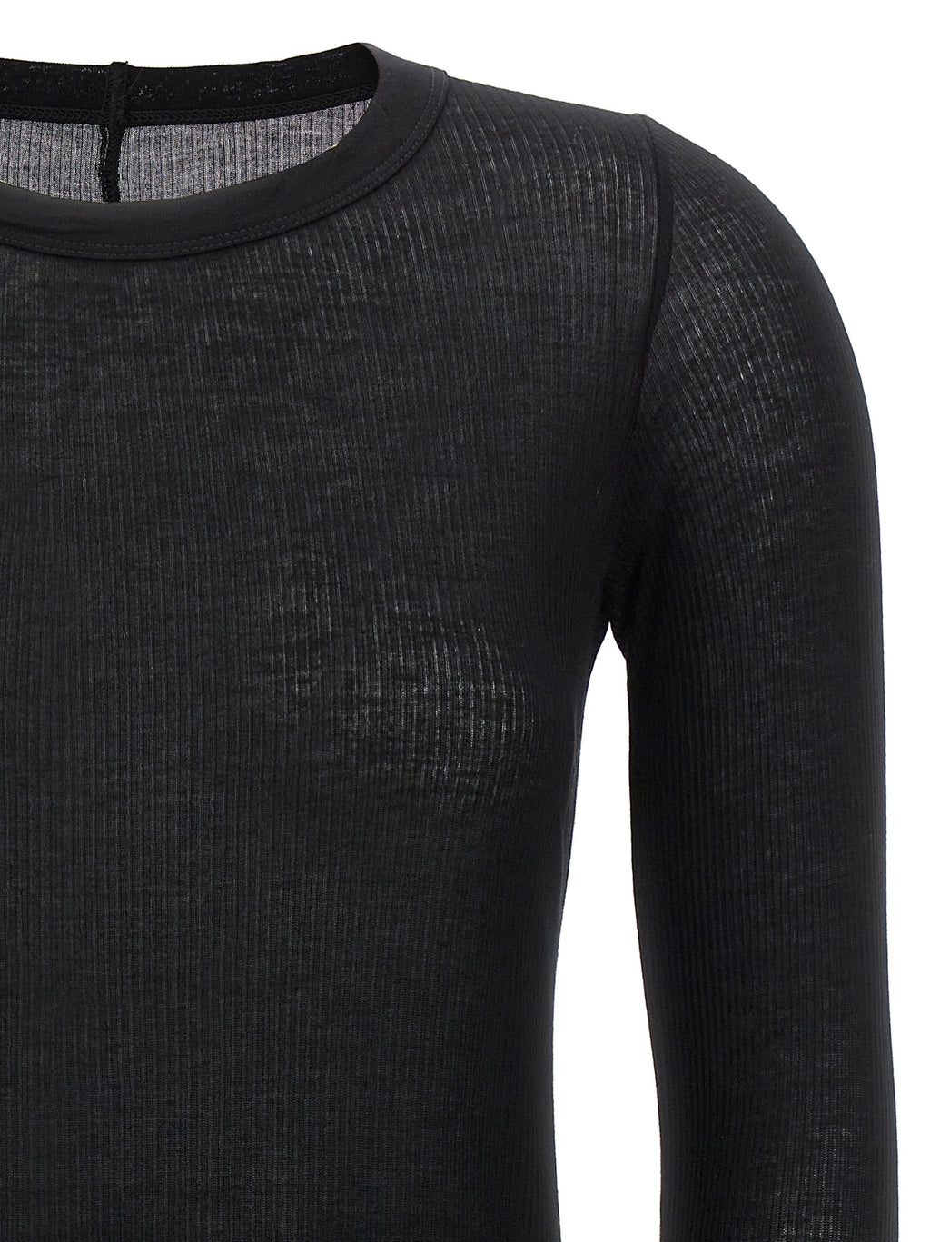 Viscose Silk Rib Long Sleeve T-Shirt