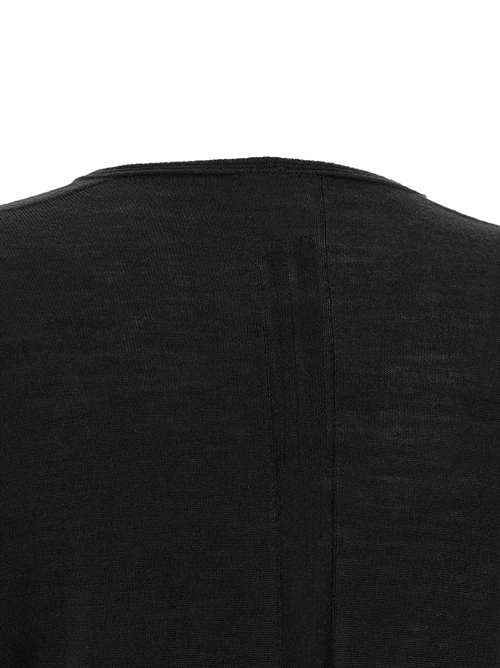 V-Cropped Cotton Sweater