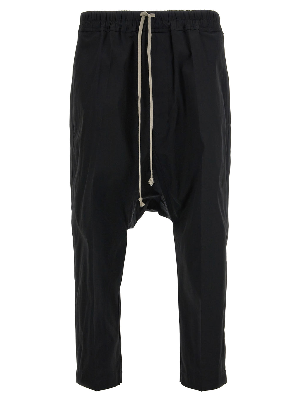 Cotton Drawstring Cropped Pants