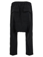 Cotton Drawstring Cropped Pants