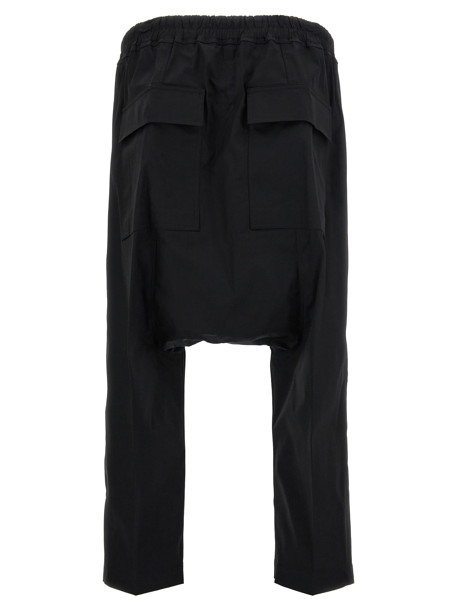 Cotton Drawstring Cropped Pants