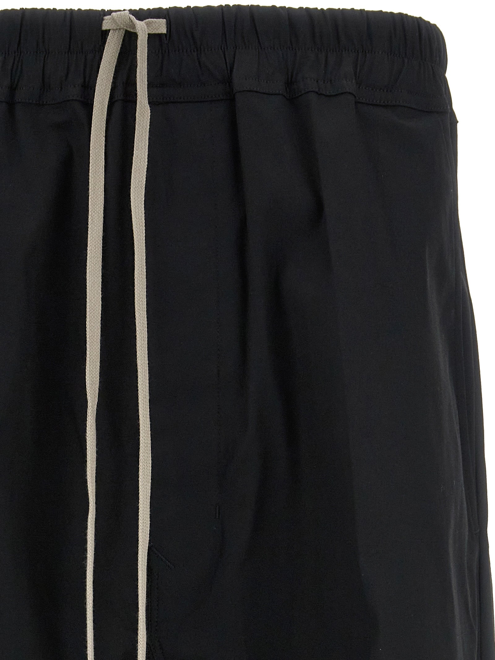 Cotton Drawstring Cropped Pants
