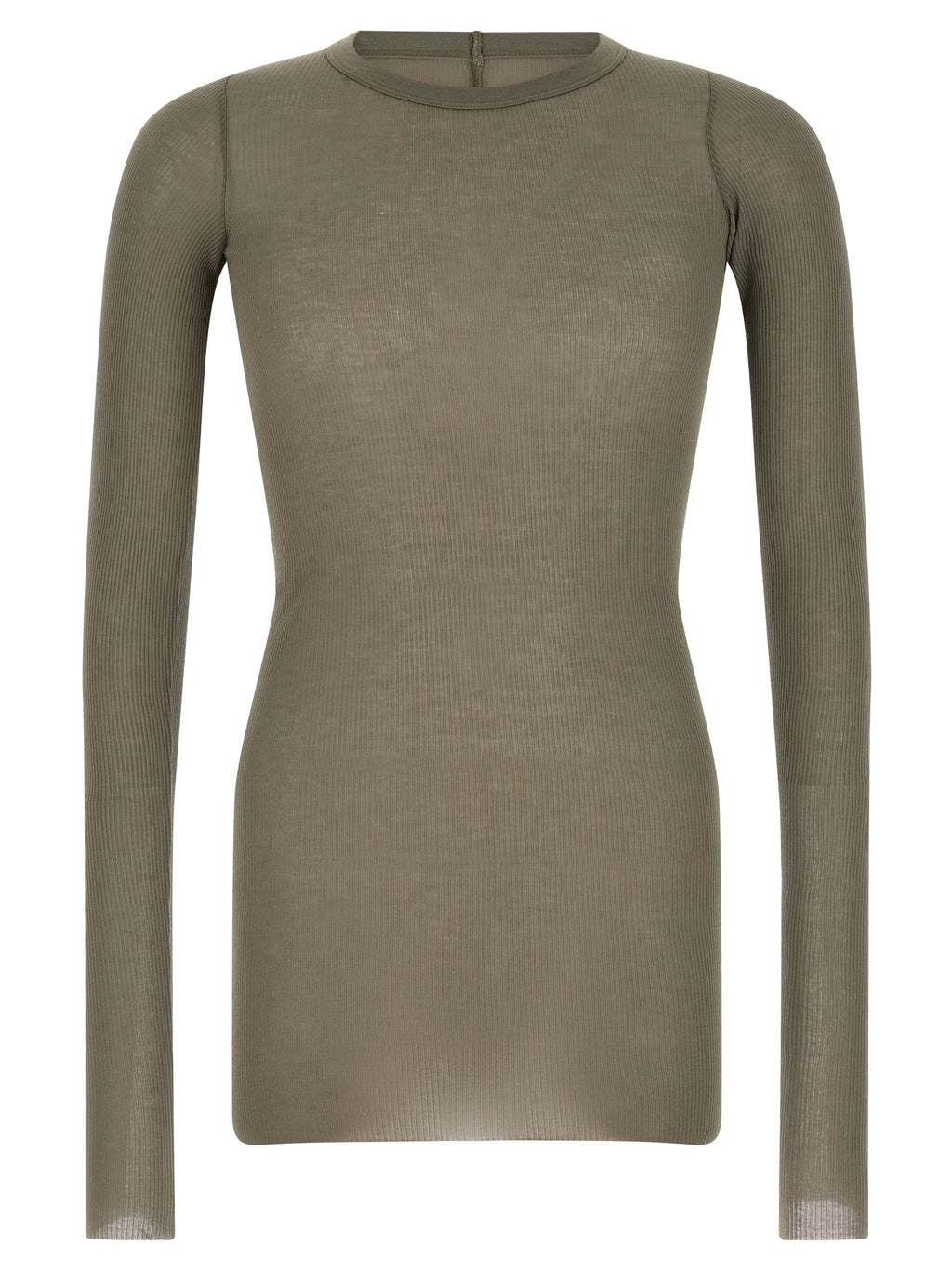 Viscose and Silk Rib LS T-shirt