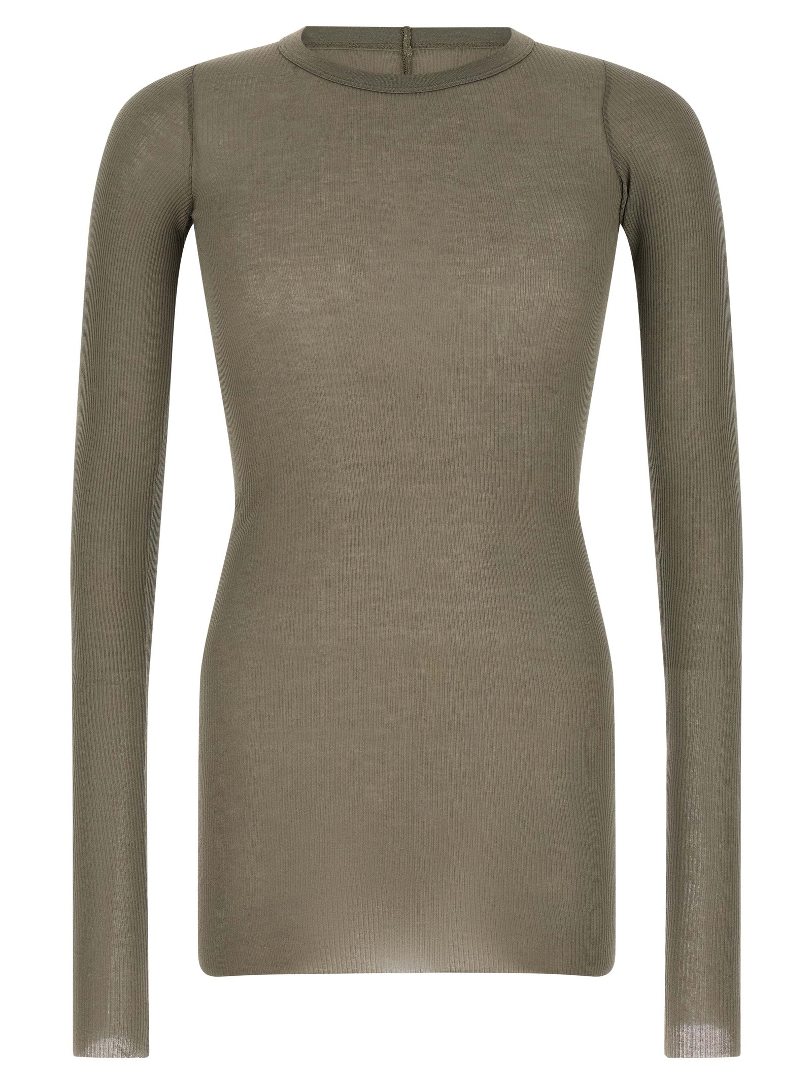 Viscose and Silk Rib LS T-shirt