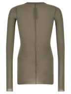 Viscose and Silk Rib LS T-shirt