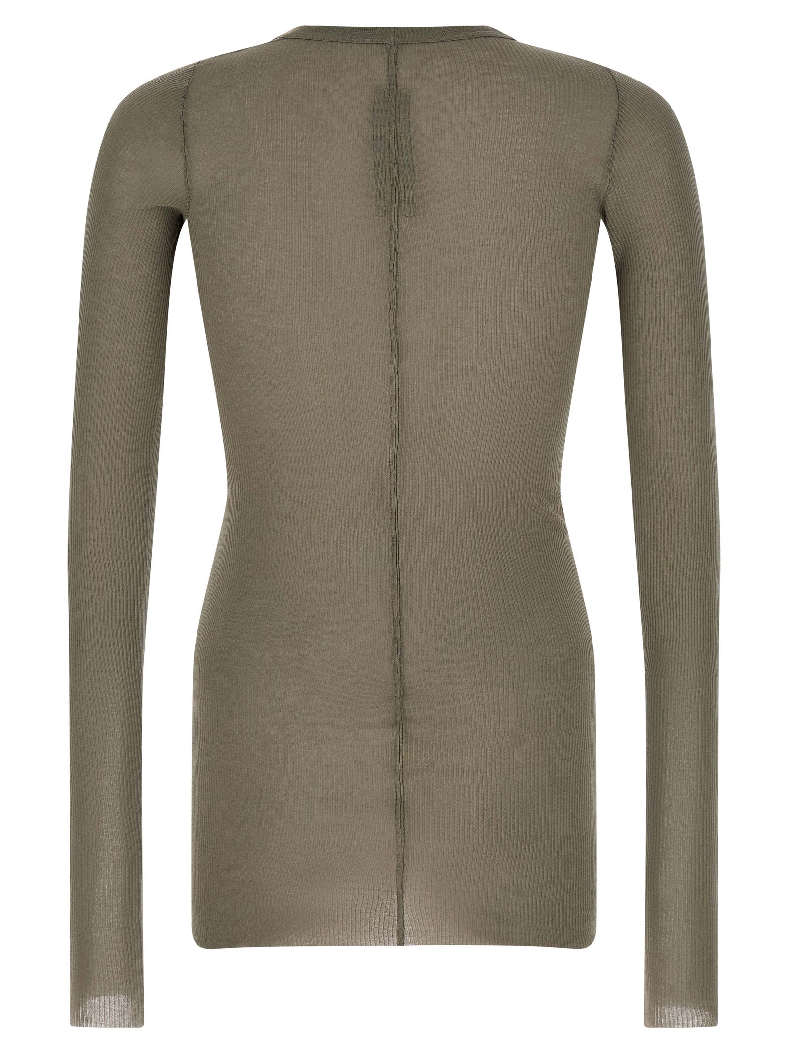 Viscose and Silk Rib LS T-shirt