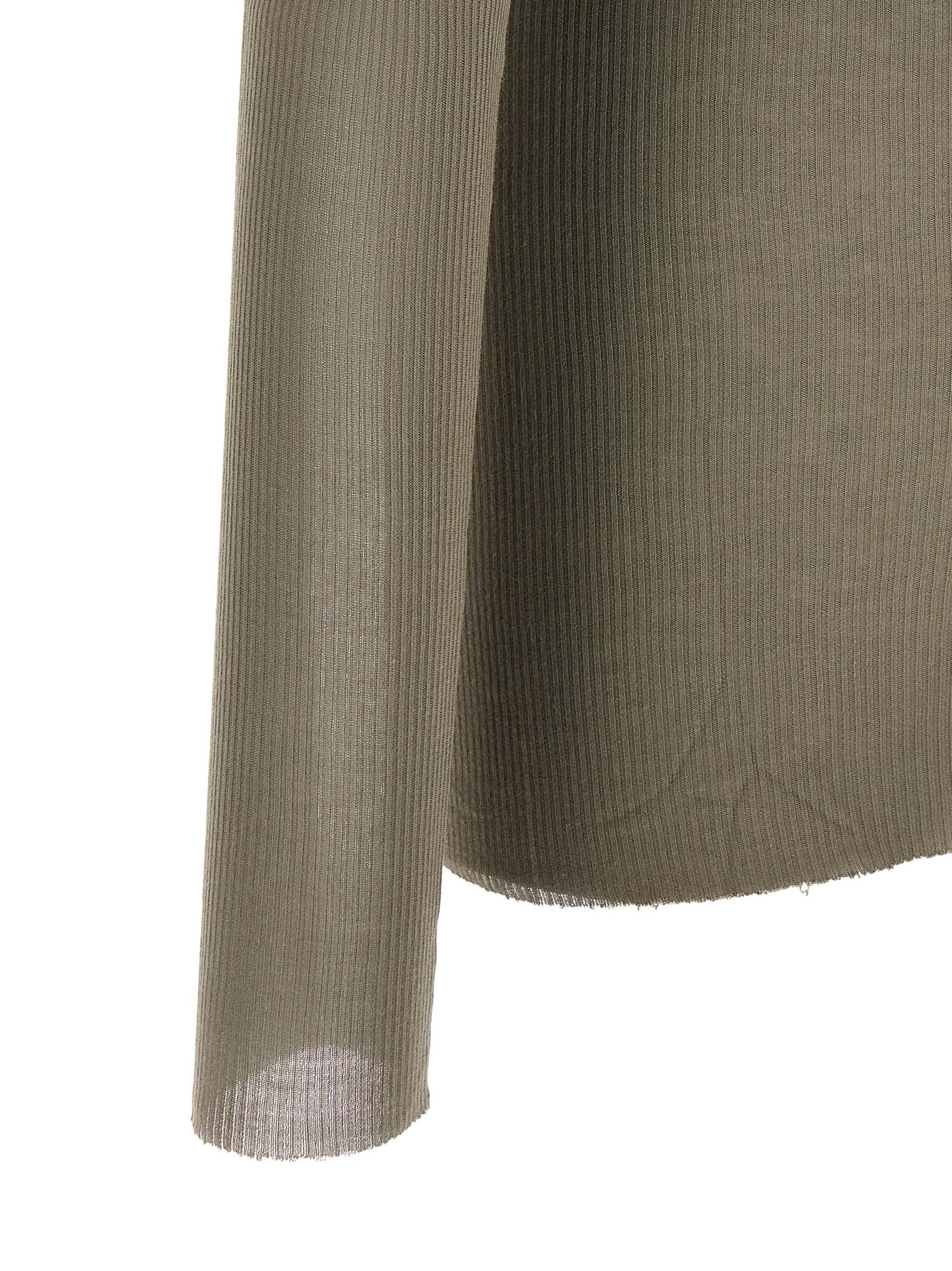 Viscose and Silk Rib LS T-shirt