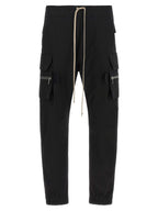 Black Cotton Cargo Pants