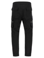 Black Cotton Cargo Pants