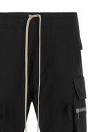 Black Cotton Cargo Pants