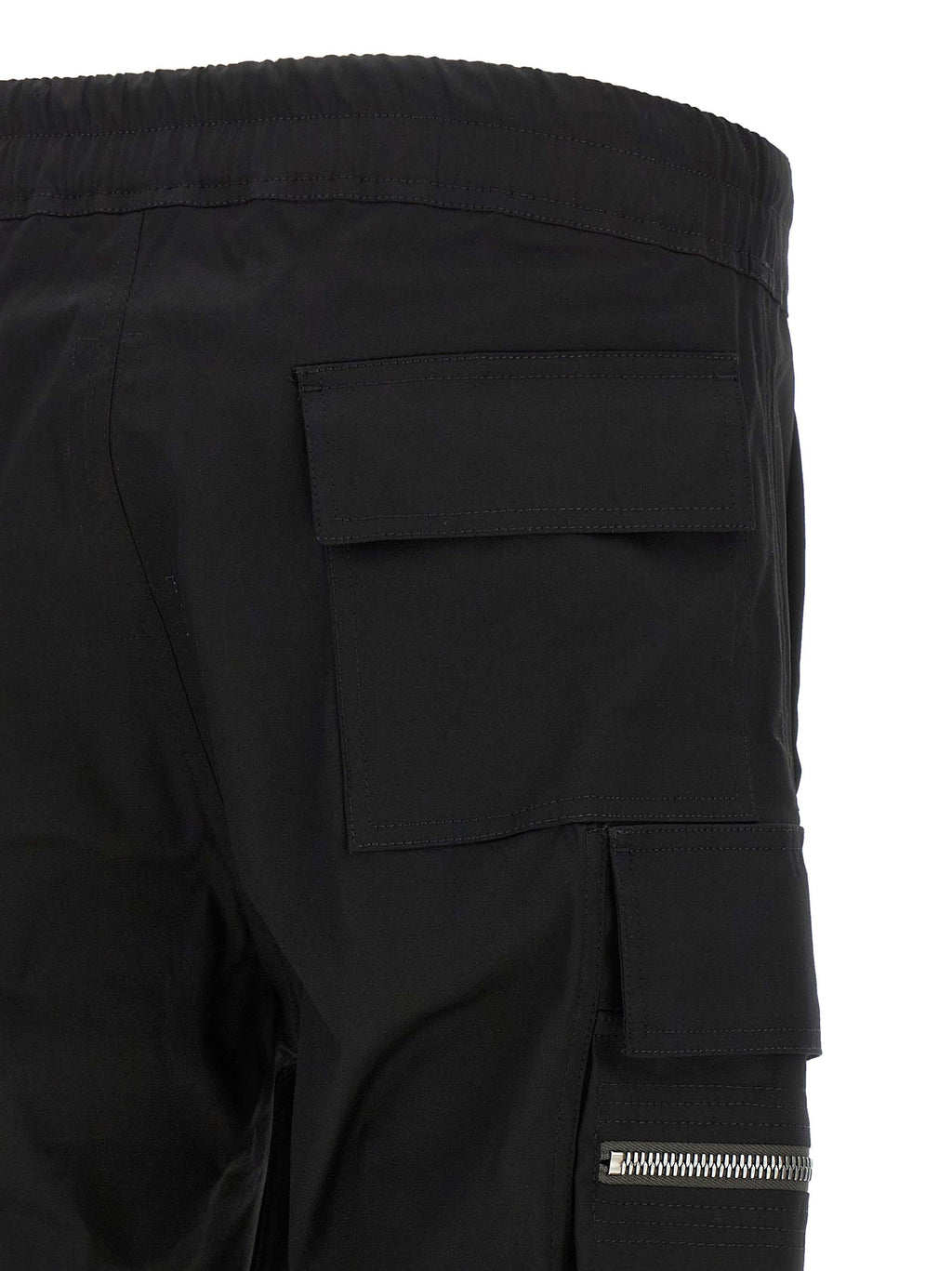 Black Cotton Cargo Pants