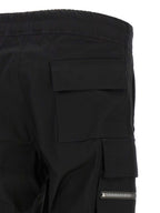 Black Cotton Cargo Pants
