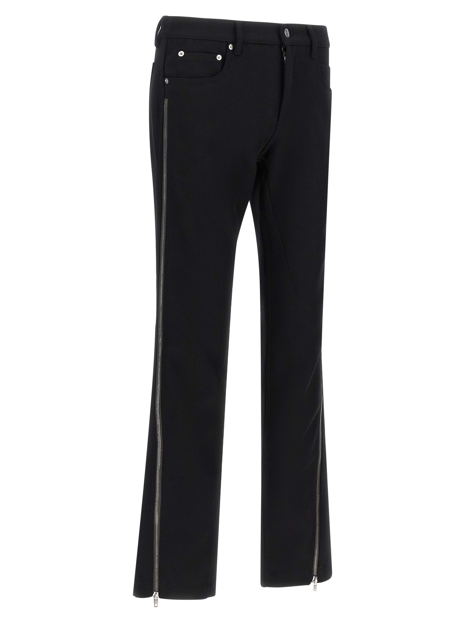 Black Virgin Wool Pants