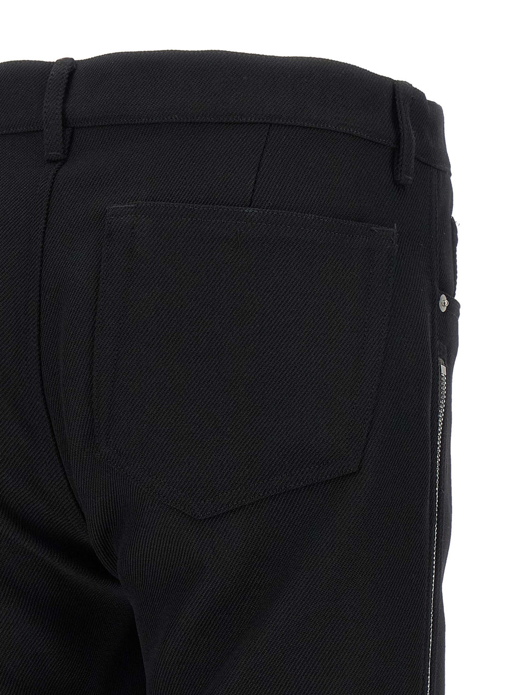 Black Virgin Wool Pants