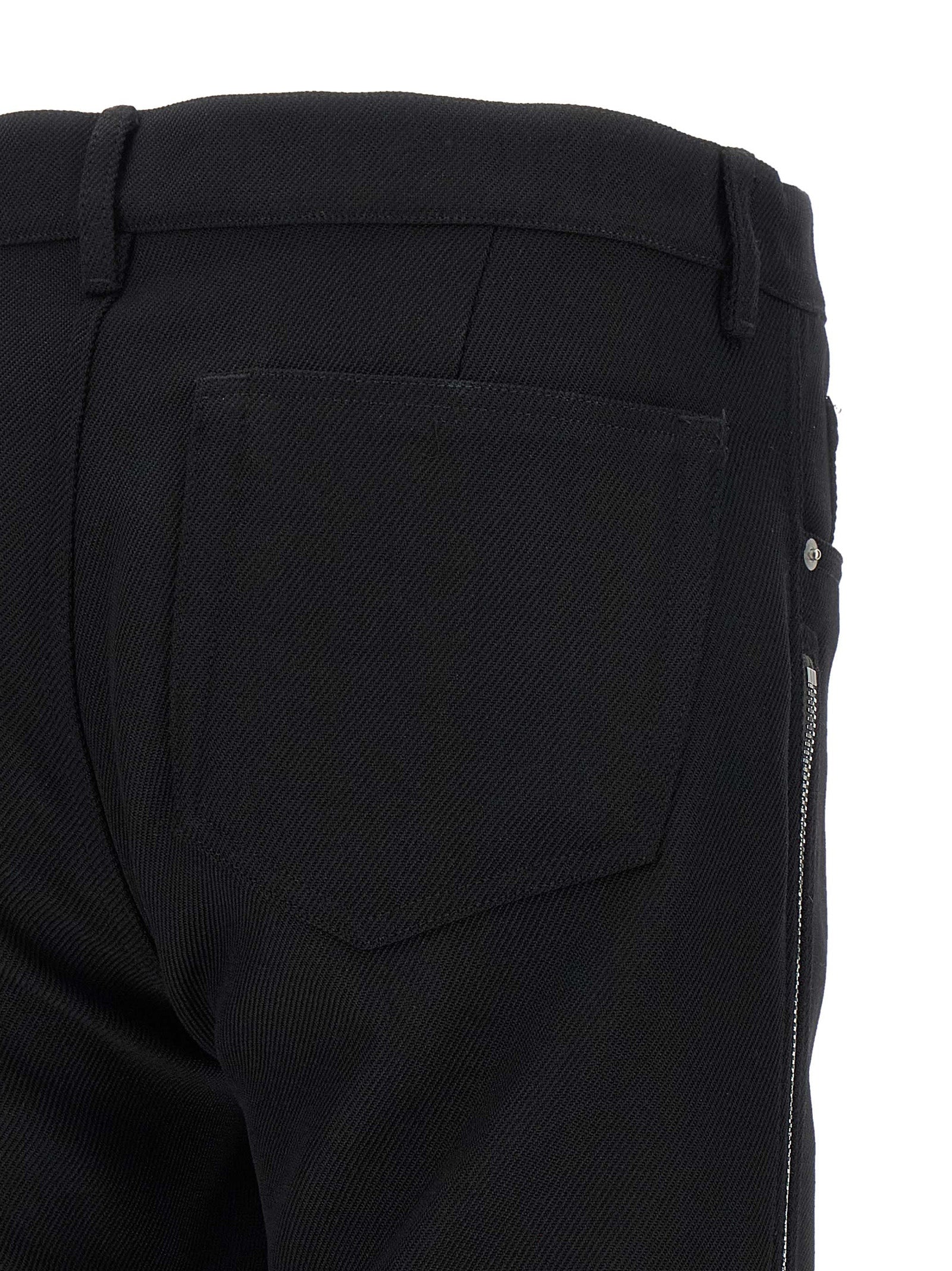 Black Virgin Wool Pants