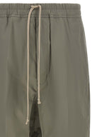 Organic Cotton Poplin Drawstring Cropped Trousers