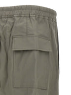 Organic Cotton Poplin Drawstring Cropped Trousers