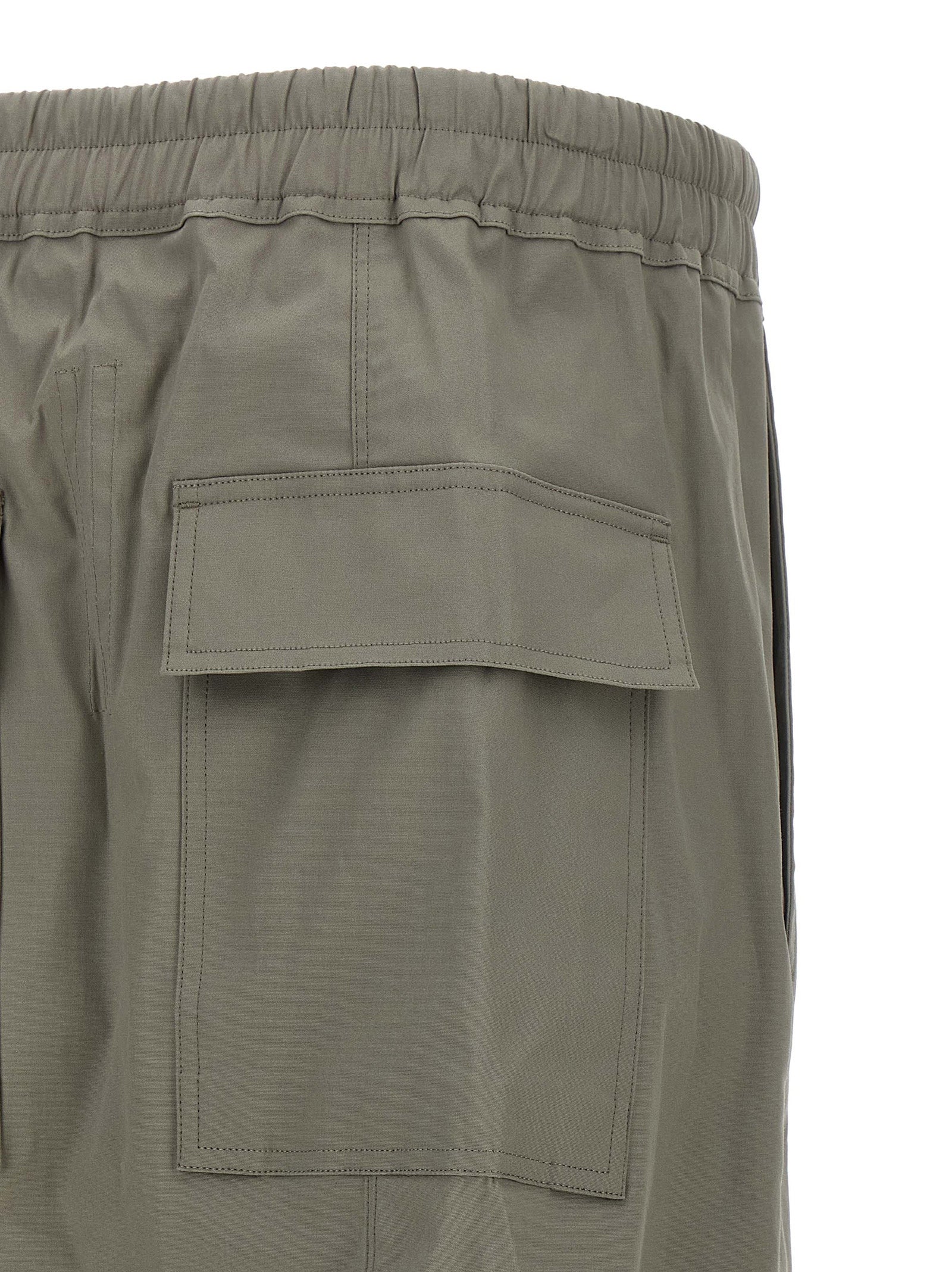 Organic Cotton Poplin Drawstring Cropped Trousers
