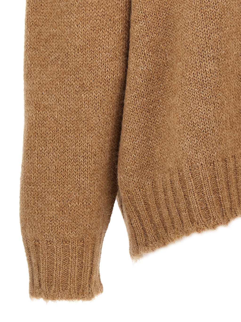 Alpaca Wool Turtleneck Cardigan