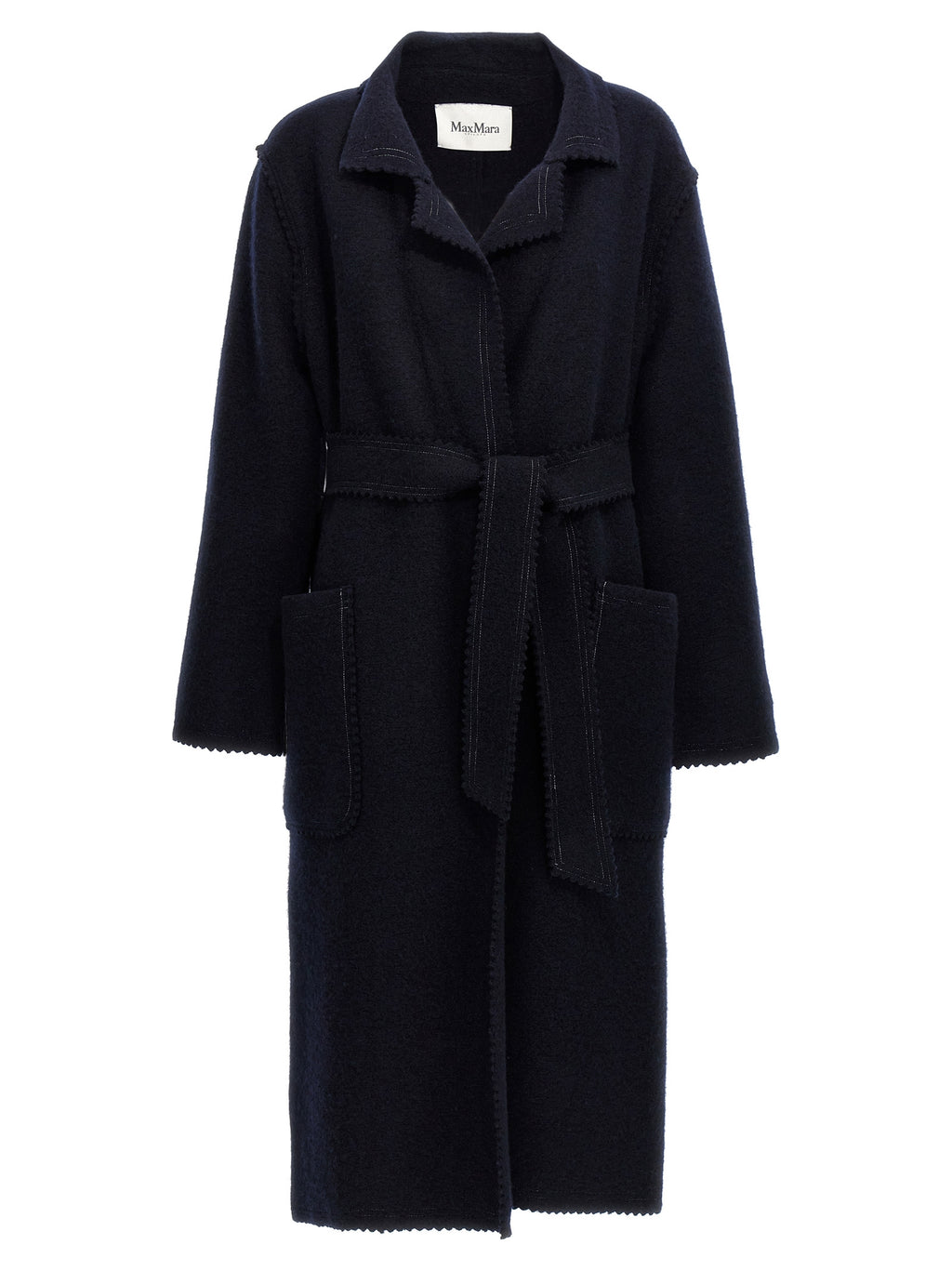 Blue Wool‑Cashmere Jene Coat