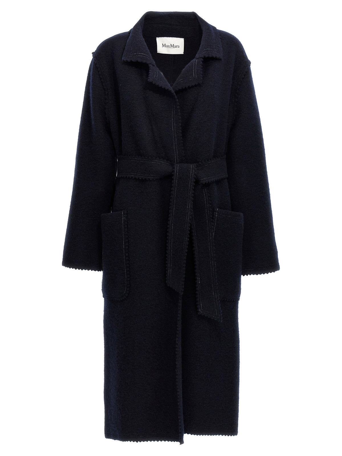 Blue Wool‑Cashmere Jene Coat