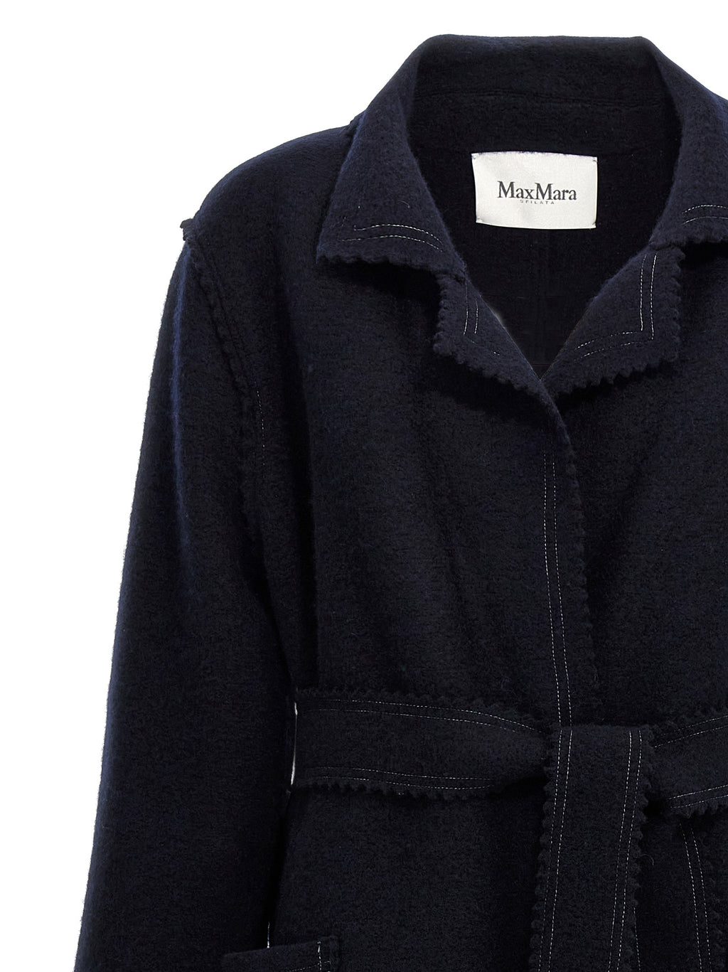 Blue Wool‑Cashmere Jene Coat
