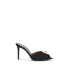 Calfskin Intrigo Cocktail Mules Sandals