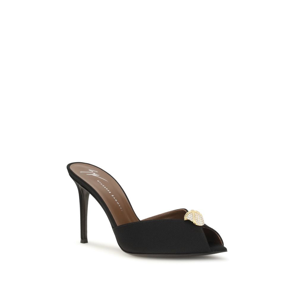 Calfskin Intrigo Cocktail Mules Sandals