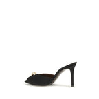 Calfskin Intrigo Cocktail Mules Sandals