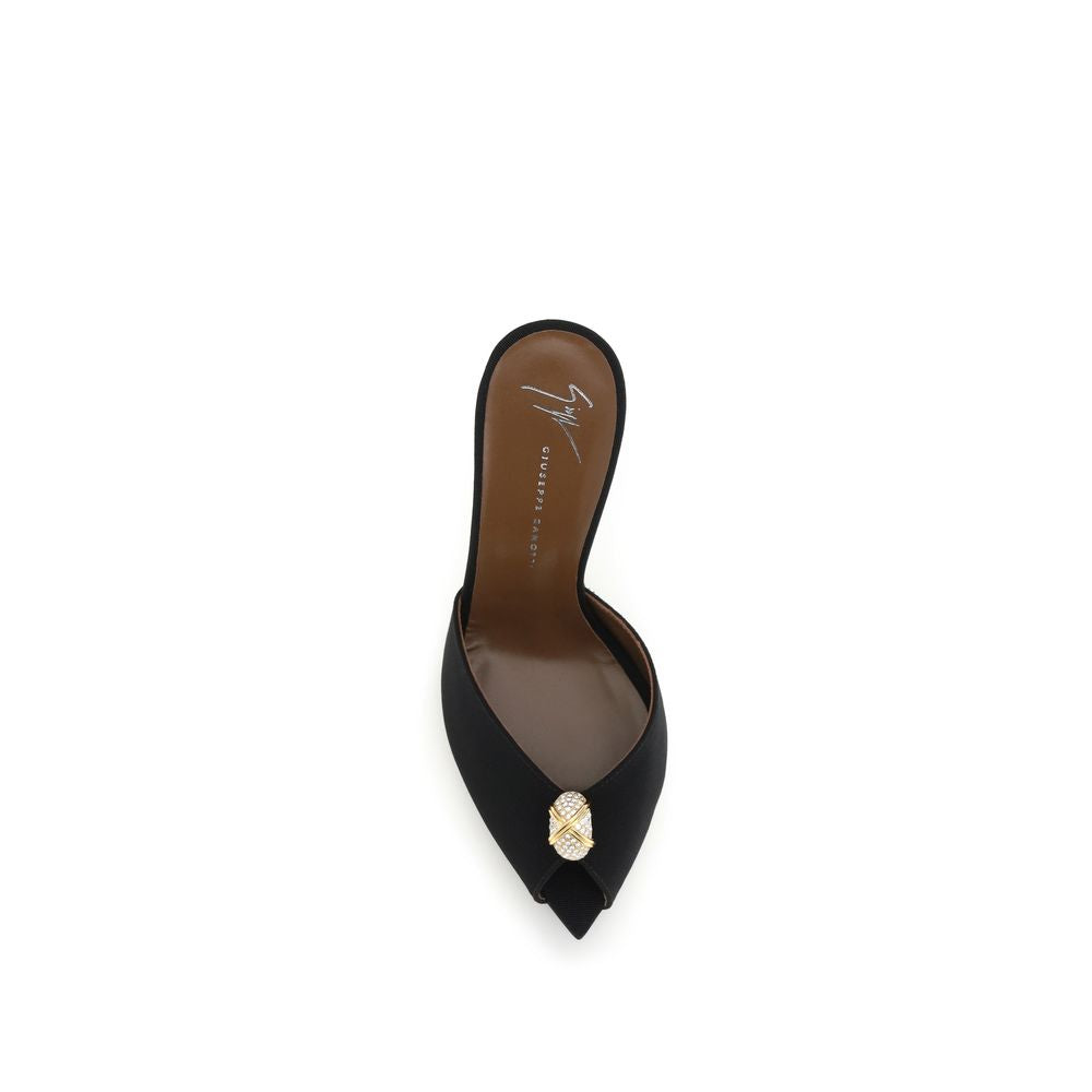 Calfskin Intrigo Cocktail Mules Sandals