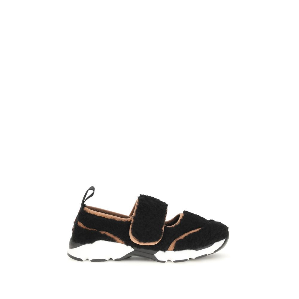Mary Jane Shearling Sneakers