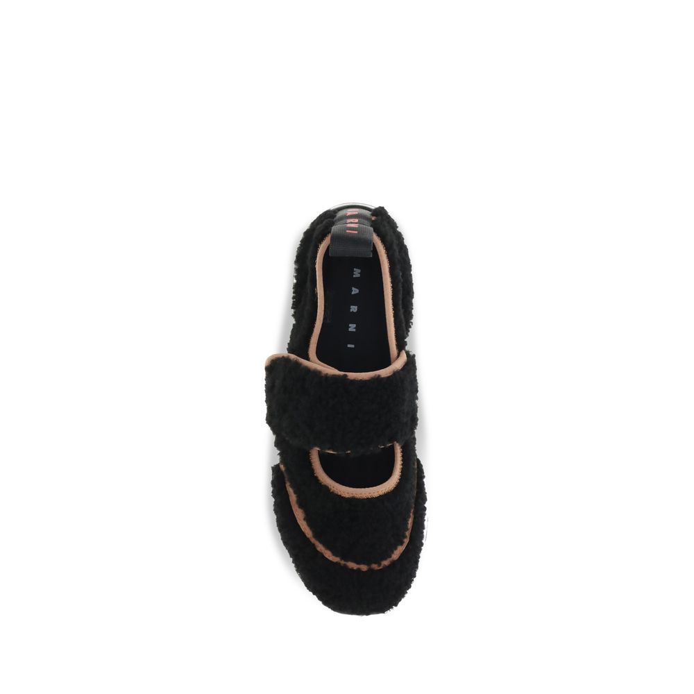 Mary Jane Shearling Sneakers