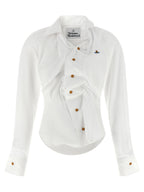 White Cotton Drunken Blouse