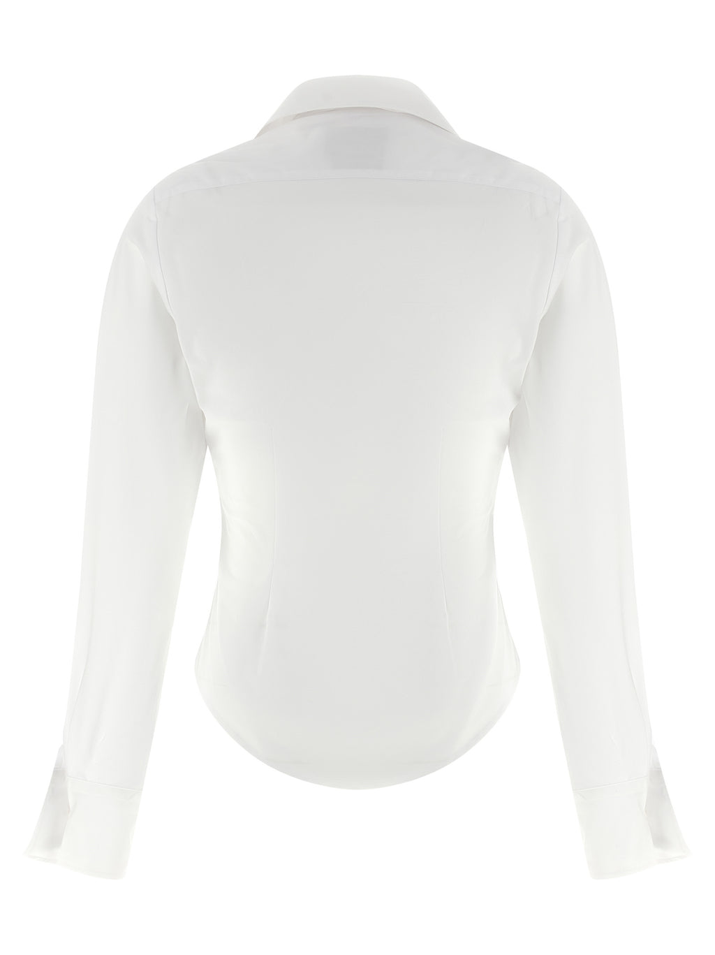 White Cotton Drunken Blouse